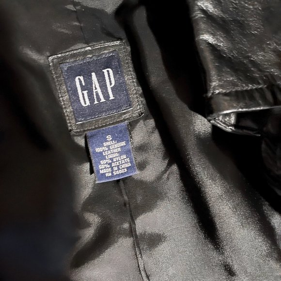 Gap Leather Double Breasted Pea Coat - Picture 4 of 4